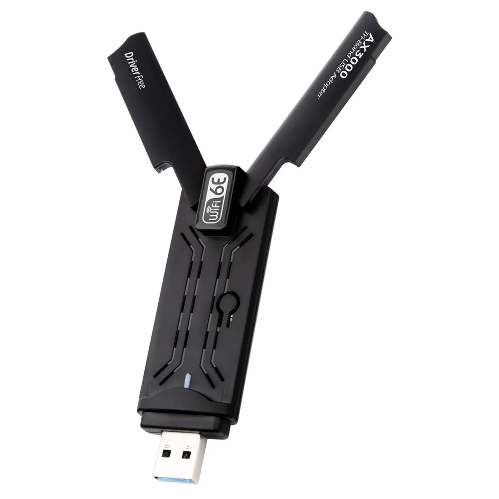 KEBIDUMEI AX3000/AX5400 USB 3.0 WiFi 6E ADAPTER 3000MBPS NETWORK CARD TRI-BAND 2.4G 5G 6G WIFI RECIEVER DONGLE