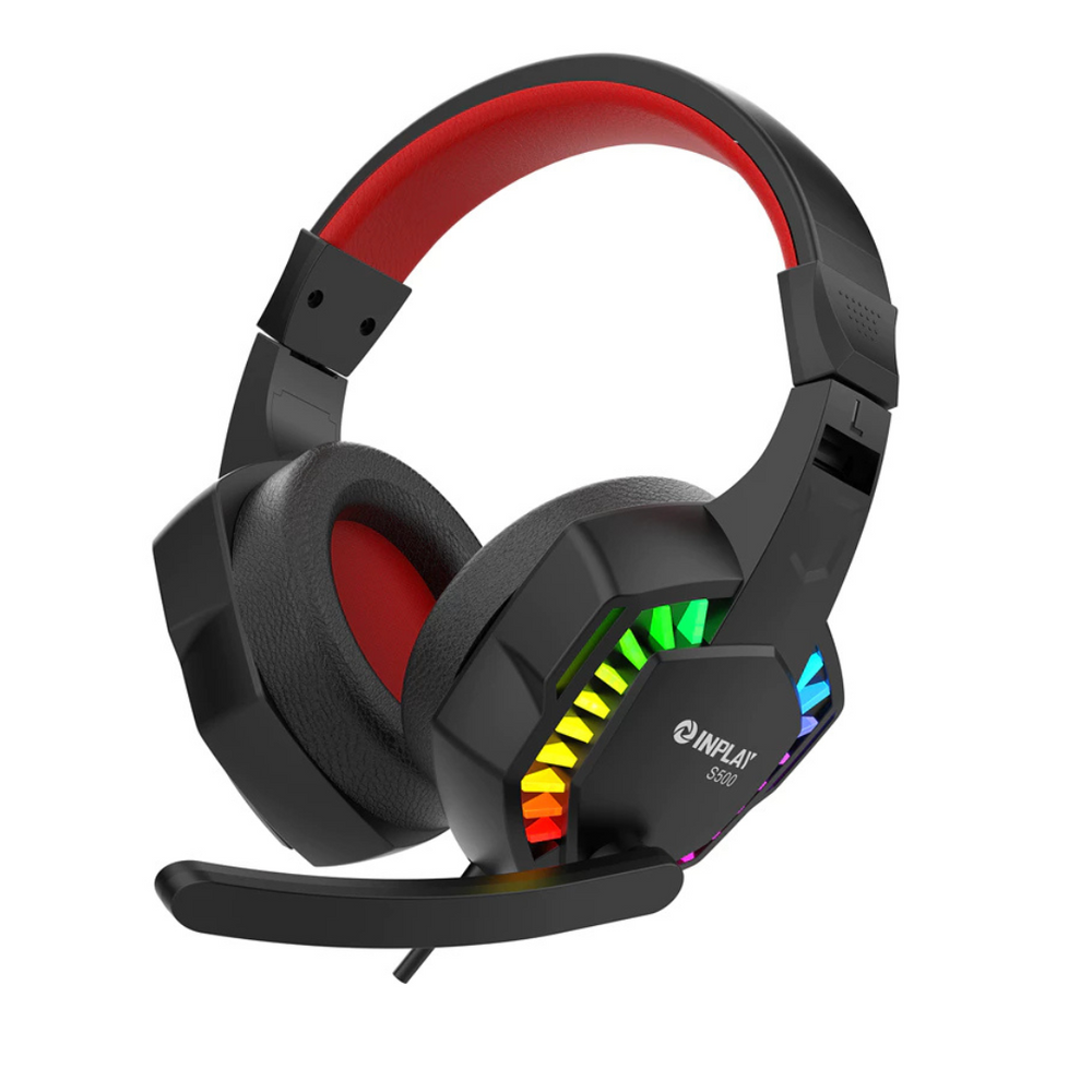 INPLAY S500 RGB LUMINOUSE HIFI BLACK WIRED GAMING HEADSET