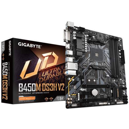 GIGABYTE AMD B450M DS3H V2 ULTRA DURABLE MOTHERBOARD