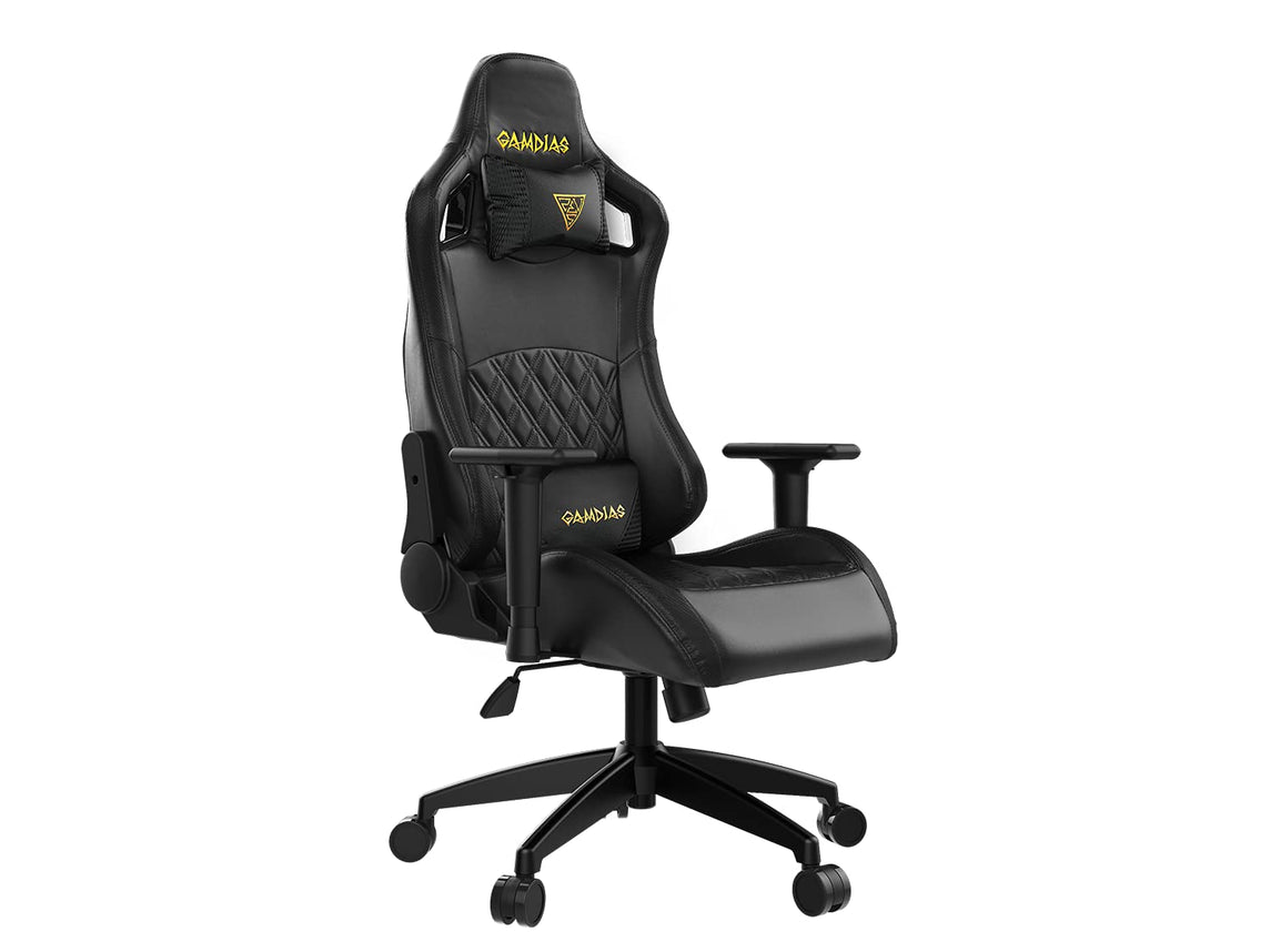 GAMDIAS APHRODITE EF1 PC COMPUTER RACING SEAT, HIGH-BACK, HEIGHT ADJUSTABLE, AND ADJUSTABLE ARM REST GAMING CHAIR
