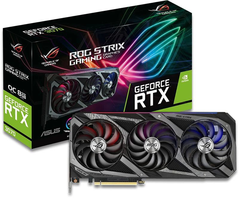 ASUS ROG STRIX GEFORCE RTX 3070 8GB GDDR6  GRAPHICS CARD