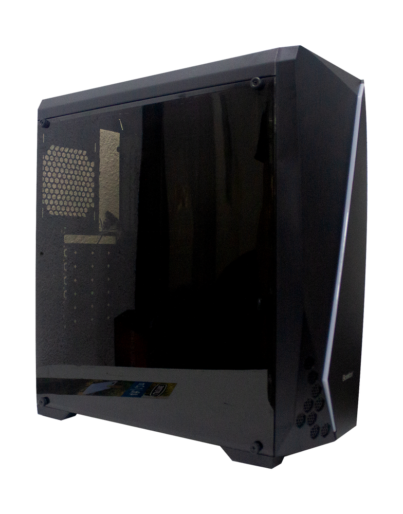 BOSSTON CS-255 ATX | FRONT PANEL RGB LED STRIP | ACRYLIC WINDOW SIDE PANEL GAMING CASE