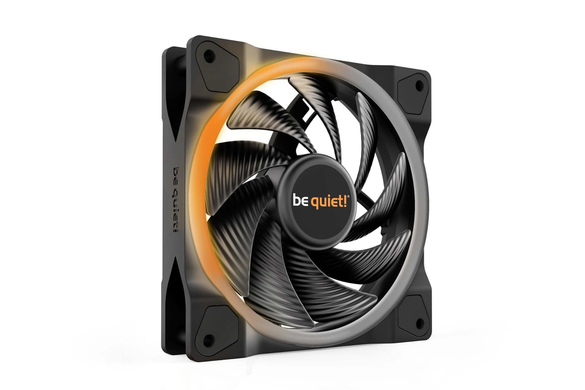 BE QUIET LIGHT WINGS BL073 120MM PWM HI-SPEED - ARGB RING LED  2500RPM BLACK SINGLE PACK CASE FAN