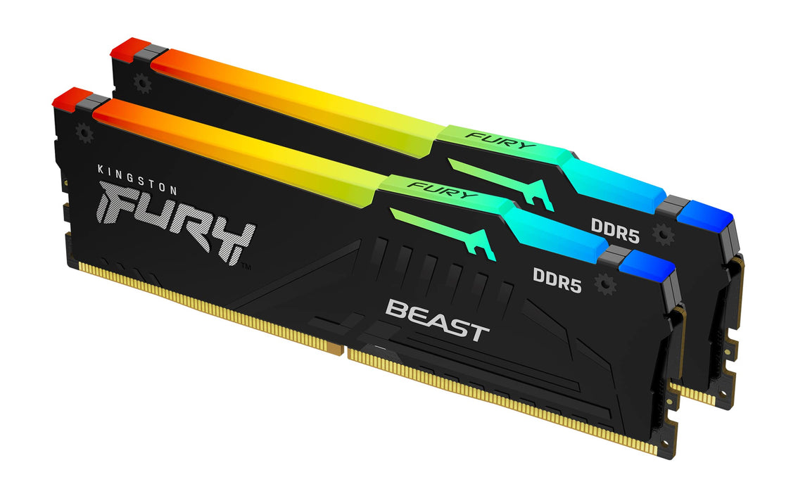 KINGSTON FURY BEAST RGB 32GB (16GX2) DDR5 6800MHZ CL34 XMP DESKTOP MEMORY