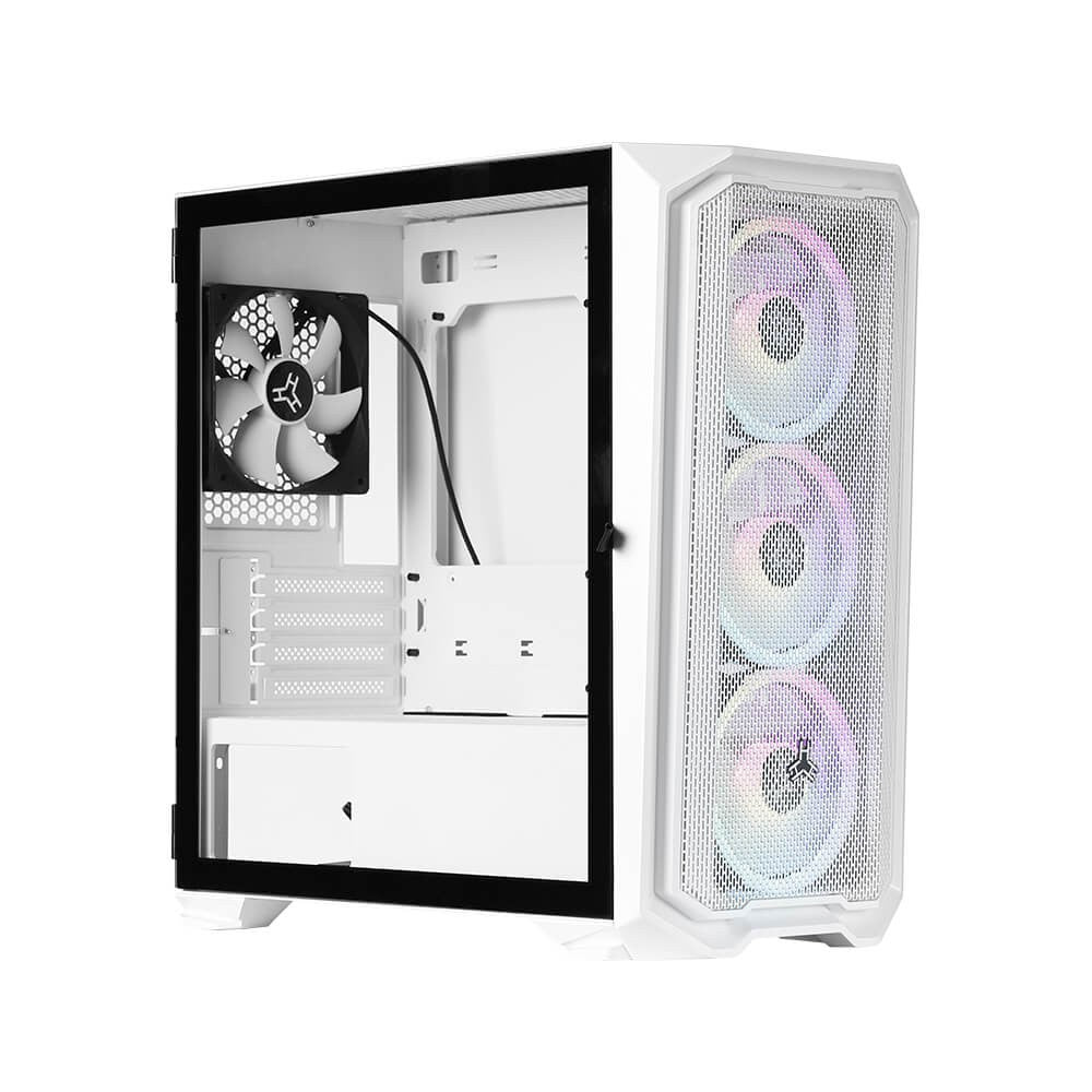 RAKK HALIYA ATX GAMING WHITE GAMING CASE