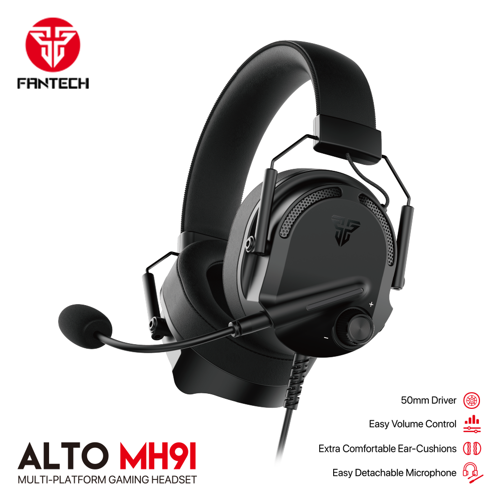 FANTECH ALTO MH91 MULTI PLATFORM GAMING HEADSET BLACK