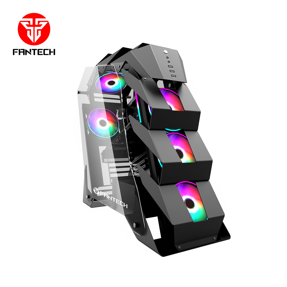 FANTECH CGX7 COBALT GAMING PC CASE RGB MID TOWER GAMING CASE