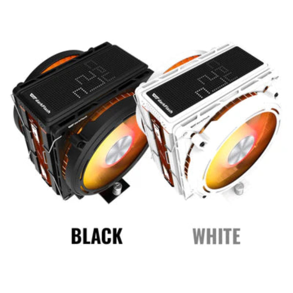 DARKFLASH E400 PLUS LED MATRIX DISPLAY DUAL FAN CPU COOLER