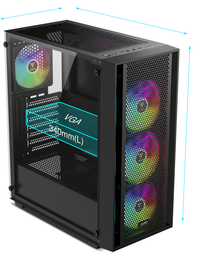 GAMDIAS AURA GC2 ELITE V2 GAMING CASE