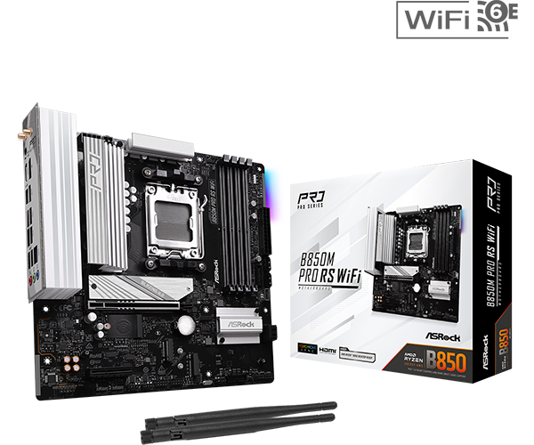 ASROCK B850M PRO RS WIFI DDR5 AMD MOTHERBOARD