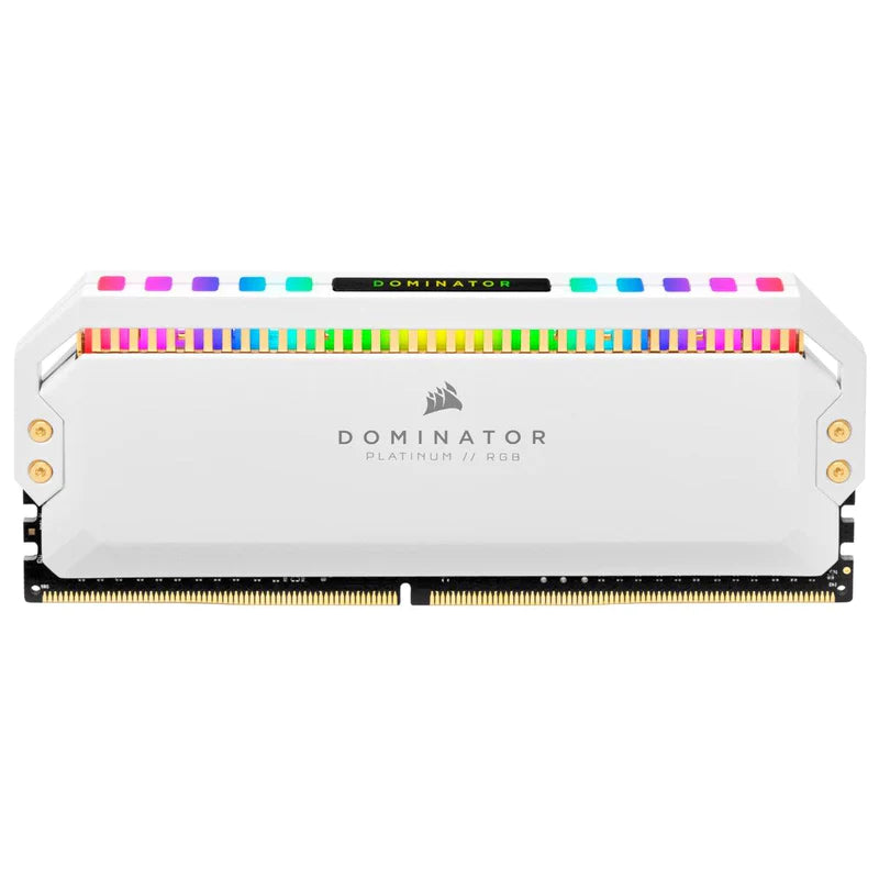 CORSAIR DOMINATOR PLATINUM RGB 16GB(2X8GB)DDR4-3200 MEMORY KIT WHITE DESKTOP MEMORY