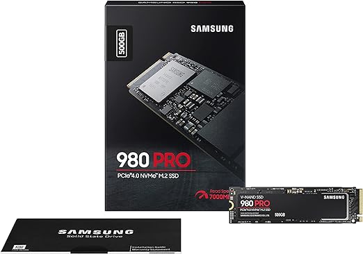 SAMSUNG 980 PRO 500GB PCIE NVME SSD