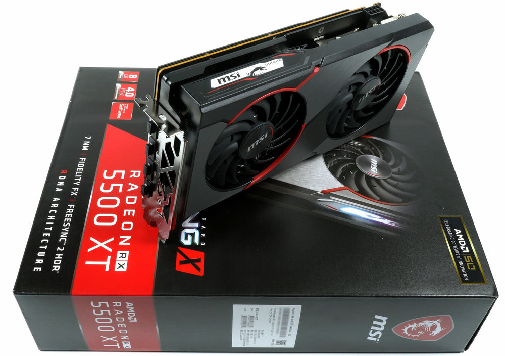 Msi Amd Radeon Rx 5500 X Graphics Card Rx 5500 Xt 4gb Mech Msi