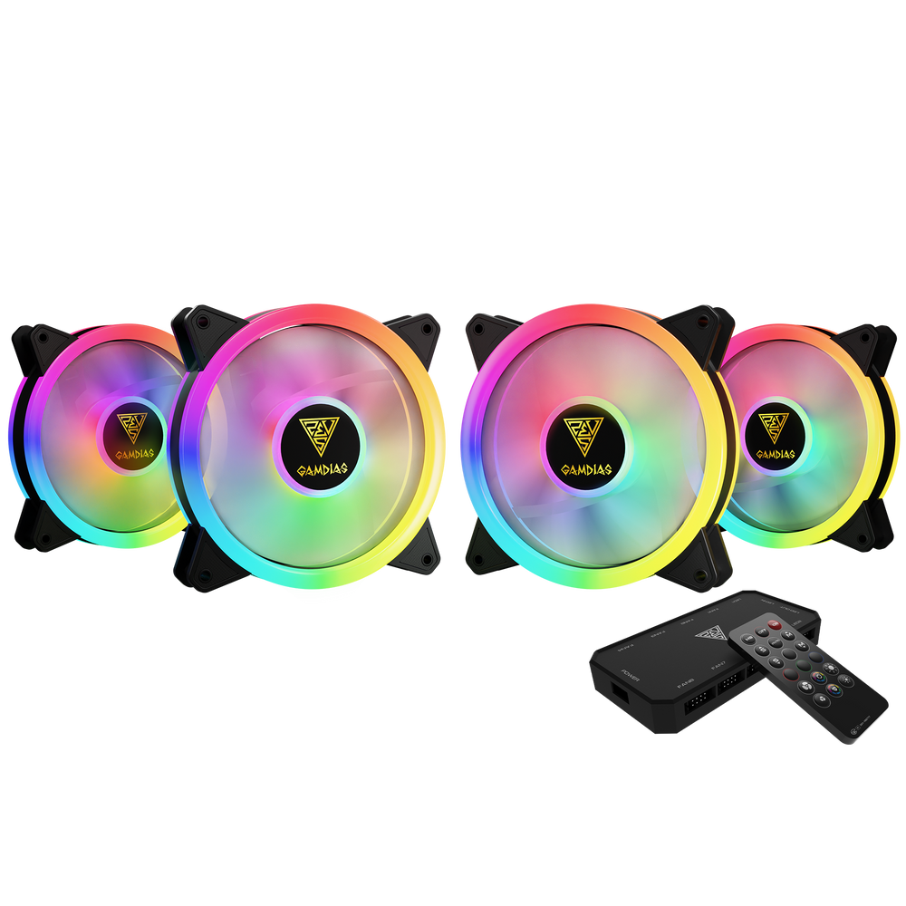 GAMDIAS AEOLUS M2-1204R RGB FANS