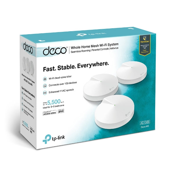 TP-LINK DECO M5 AC1300 WHOLE HOME MESH WIFI SYSTEM