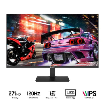 OMNIA FI27HC 27" FLAT 120HZ BLACK GAMING MONITOR
