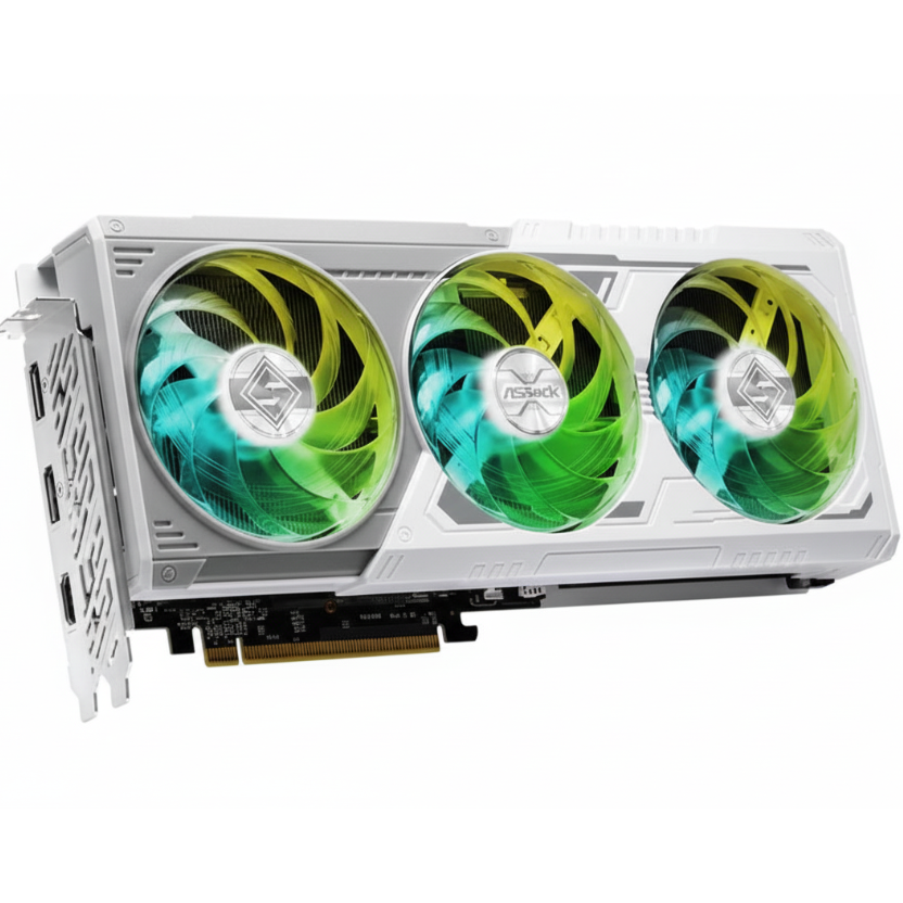 ASROCK RADEON RX 9060XT STEEL LEGEND 16GB OC GDDR6 GRAPHICS CARD