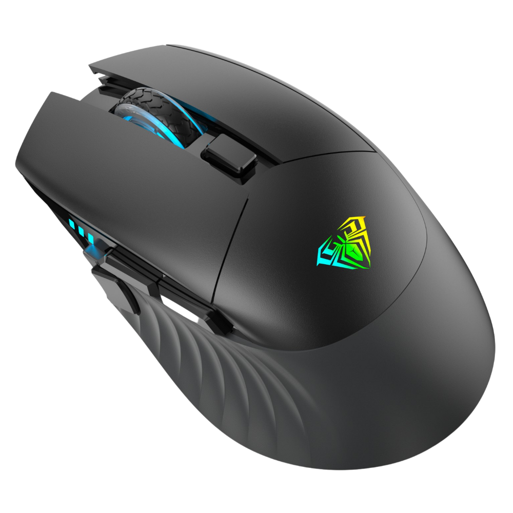 AULA SC520 RGB DUAL MODE 2.4G WIRELESS/TYPE-C WIRED GAMING MOUSE (BLACK)