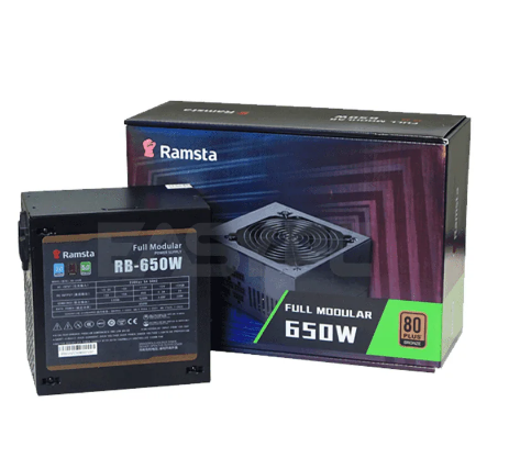 RAMSTA RB-650 80PLUS BRONZE FULL MODULAR 650WATTS POWER SUPPLY