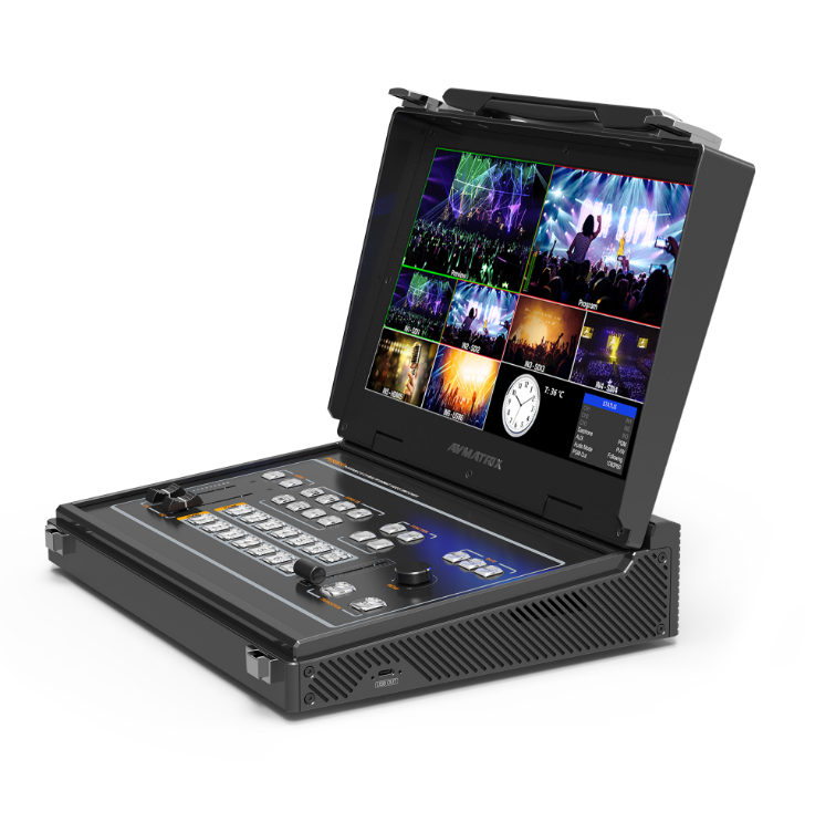 AVMATRIX PVS0613U PORTABLE 6CH SDI/HDMI MULTI-FORMAT STREAMING SWITCHER WITH MONITOR