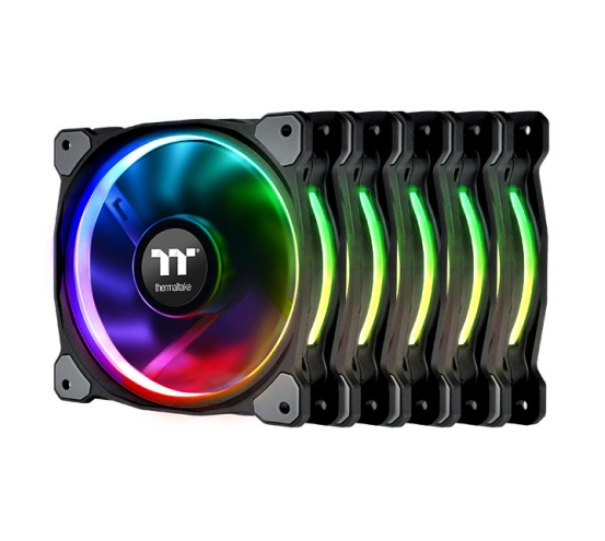 THERMALTAKE RIING PLUS 12 RGB RADIATOR FAN TT PREMIUM EDITION (5 FAN PACK) RGB FAN