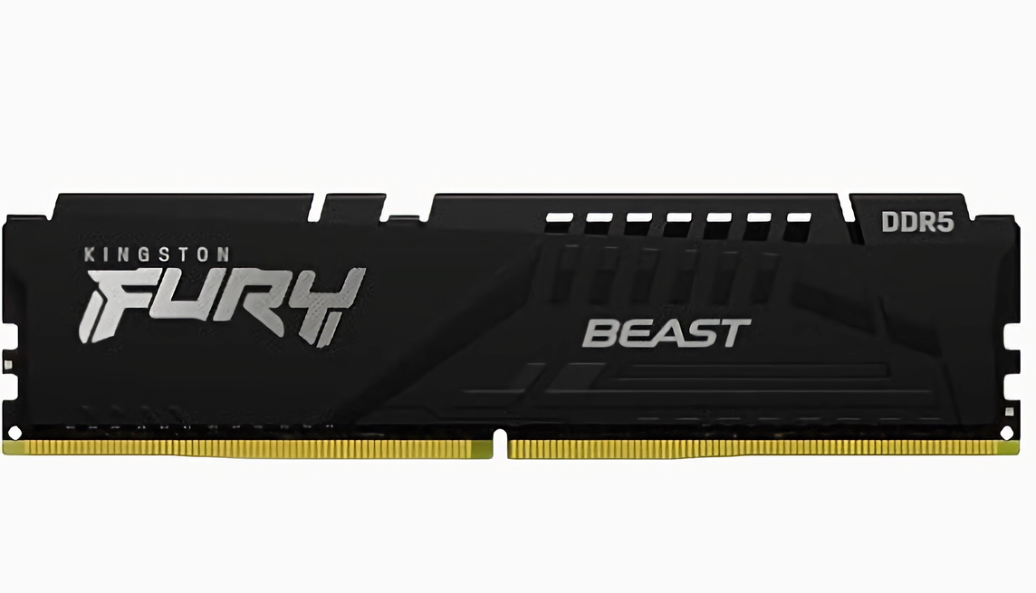 KINGSTON FURY BEAST 16GB (8GBX2) DDR5 5600MHZ CL40 BLACK XMP DESKTOP MEMORY