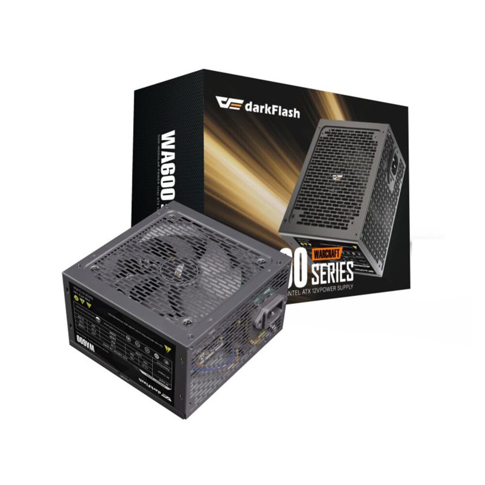 DARKFLASH G600 TRUE RATED POWER 600W 80% ACTUAL EFFICIENCY POWER SUPPLY