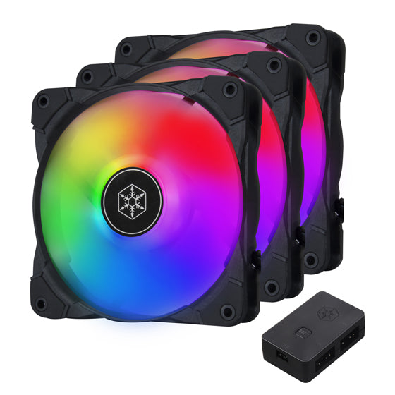 SILVERSTONE AIR BLAZER 120I LITE 12CM ARGB LED FAN 3-FAN PACK