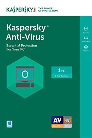 KASPERSKY STANDARD 1 YEAR 1 DEVICE (1 USER ) ANTIVIRUS SOFTWARE