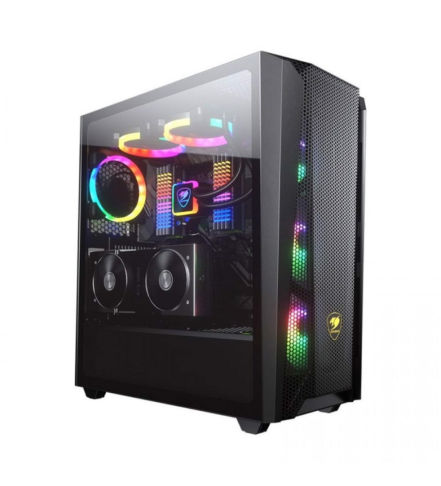 COUGAR MX660 IRON RGB-DARK BLACK STEEL MID TOWER COMPUTER CASE