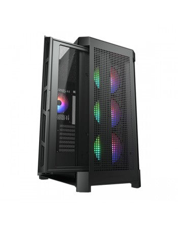COUGAR DUOFACE PRO RGB WITH TEMPERED GLASS SIDE 4 ARGB FANS MESH MID-TOWER GAMING CASE