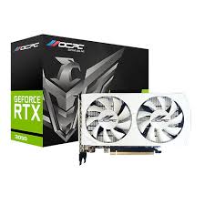 OCPC GF RTX 3050 MIRACLE 6GB GDDR6 |HDMI+DP|96-BIT|DUAL FAN W/BCKPLATE (WHITE) GRAPHICS CARD