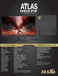 GAMDIAS ATLAS HD27IF IPS 165HZ FHD MONITOR