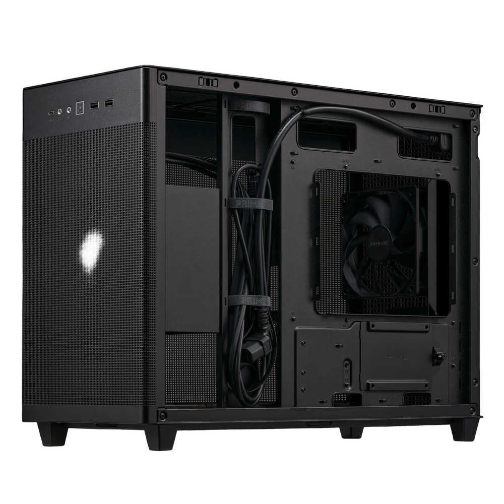 ASUS PRIME AP201 TEMPERED GLASS  BLACK PC CASE