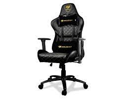 COUGAR ARMOR ONE ROYAL | STEEL BASE | 3D-ARMREST| PVC-LEATHER | GOLD |CHAIR