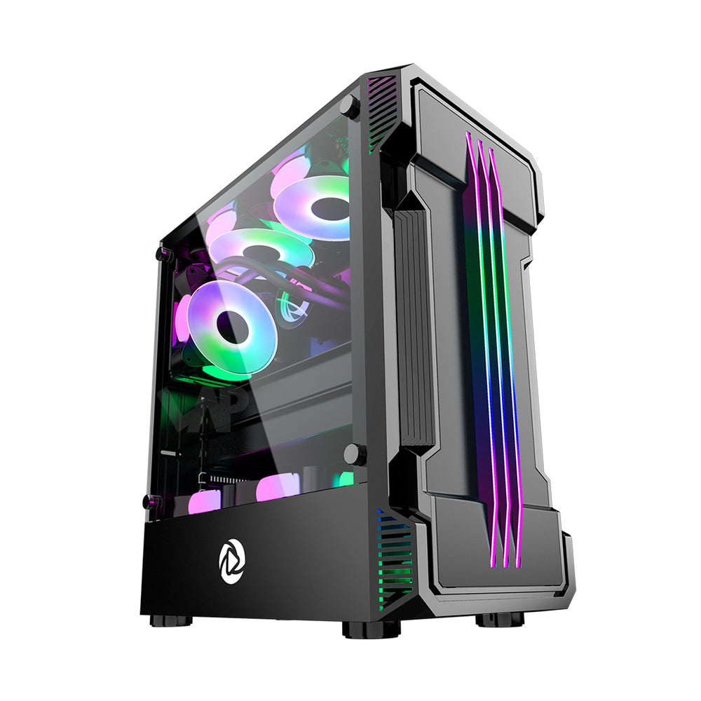 INPLAY ESPORT 02 MID TOWER BLACK GAMING CASE
