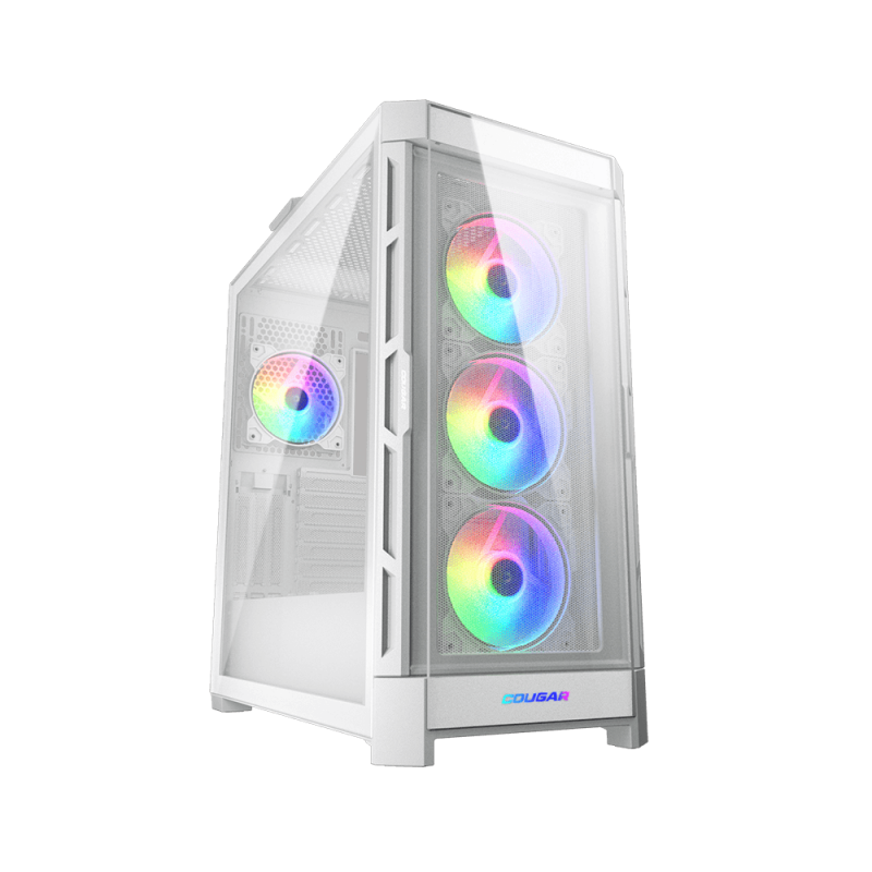 COUGAR DUOFACE PRO RGB WITH TEMPERED GLASS SIDE 4 ARGB FANS MESH MID-TOWER GAMING CASE
