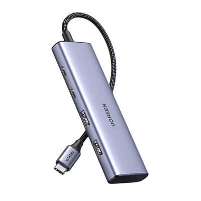 UGREEN CM473 4-PORT USB-C  4-in-1 (GRAY) SPLITTER HUB