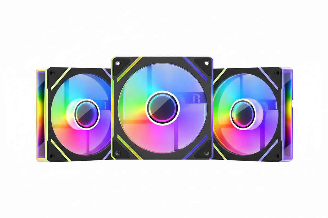 1STPLAYER FC7 3-IN-1 ARGB W HUB+REMOTE KIT GAMING 120MM FANS