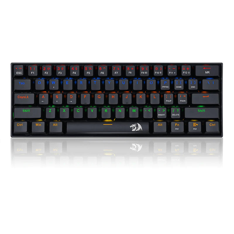 REDRAGON (K606) LAKSHMI BLACK RED SWITCH MECHANICAL KEYBOARD