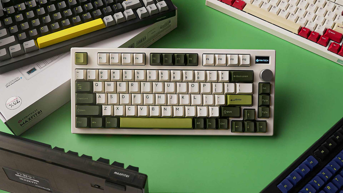 FANTECH MK910 MAXFIT81 VIBE WHITE MILKY  MATCHA MECHANICAL KEYBOARD