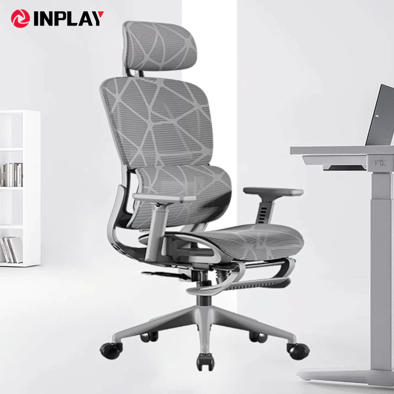 INPLAY EF100-G ERGONOMIC GRAY GAMING CHAIR