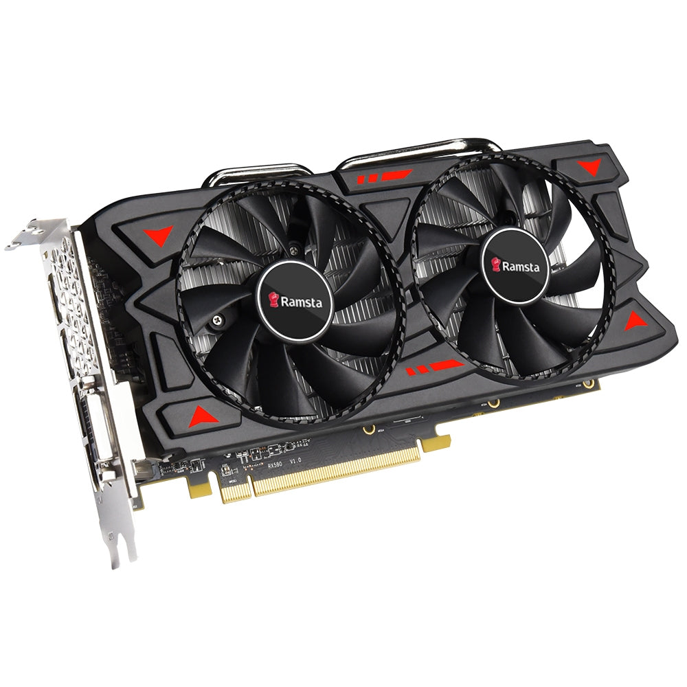 RAMSTA RADEON RX580 8GB GDDR5 DUAL FAN GRAPHICS CARD