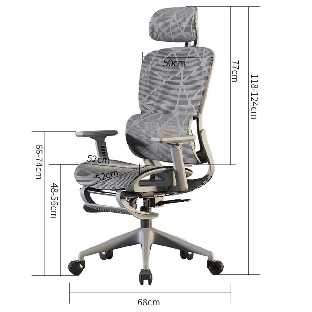 INPLAY EF100-G ERGONOMIC GRAY GAMING CHAIR