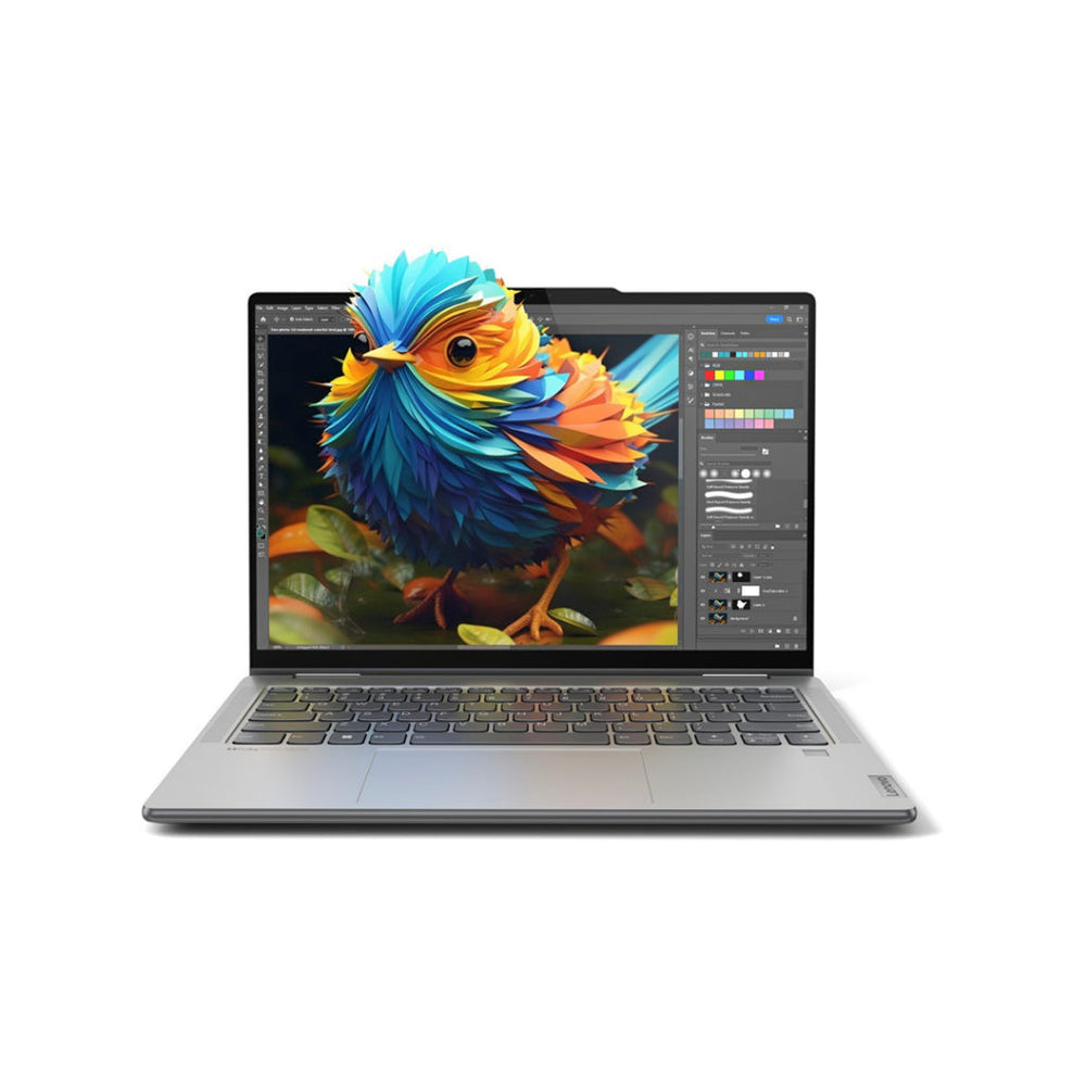 LENOVO YOGA 7 2-IN-1 14" 2K TOUCHSCREEN LAPTOP - AMD RYZEN 5-8640HS 8GB/512GB SSD - ARTIC GREY