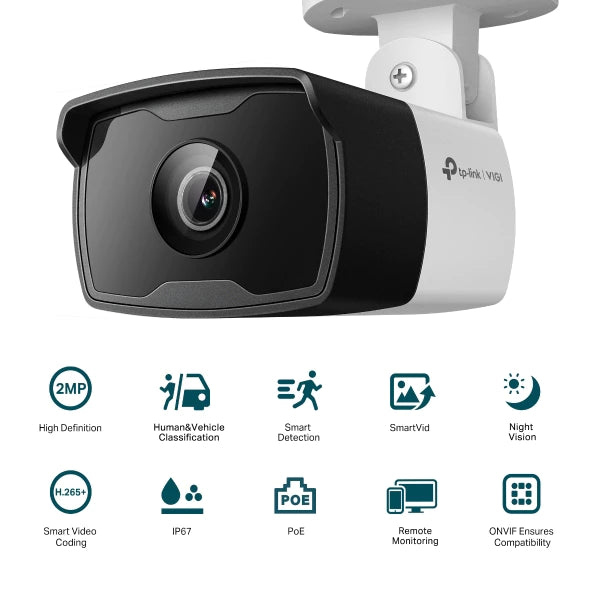 TP-LINK VIGI  8-CHANNEL W/ 4 FULL COLOR IP CAMERA SURVEILLANCE KIT