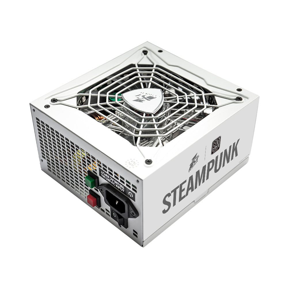 1STPLAYER STEAMPUNK 650WATTS PSU 80+ SILVER FULL MODULAR WHITE