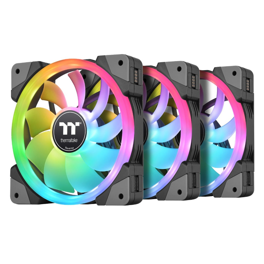 THERMALTAKE SWAFAN 12CM RGB RADIATOR FAN TT PREMIUM EDITION 3 PACK