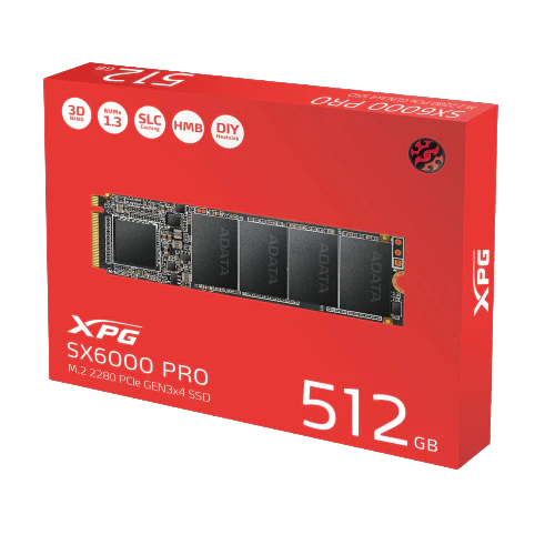 XPG SX6000 PRO 512GB 2280 M.2 NVMe PCIe 3.0 x4 SSD