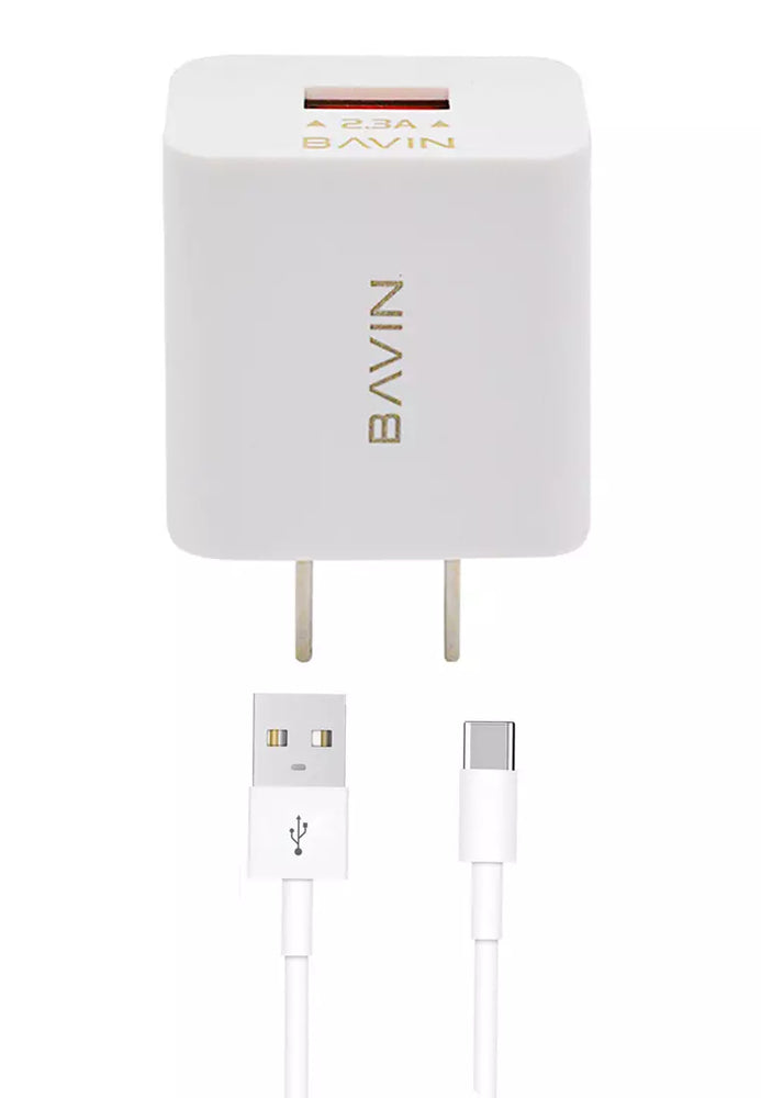 BAVIN 1.3A IOS / TYPE C CHARGER
